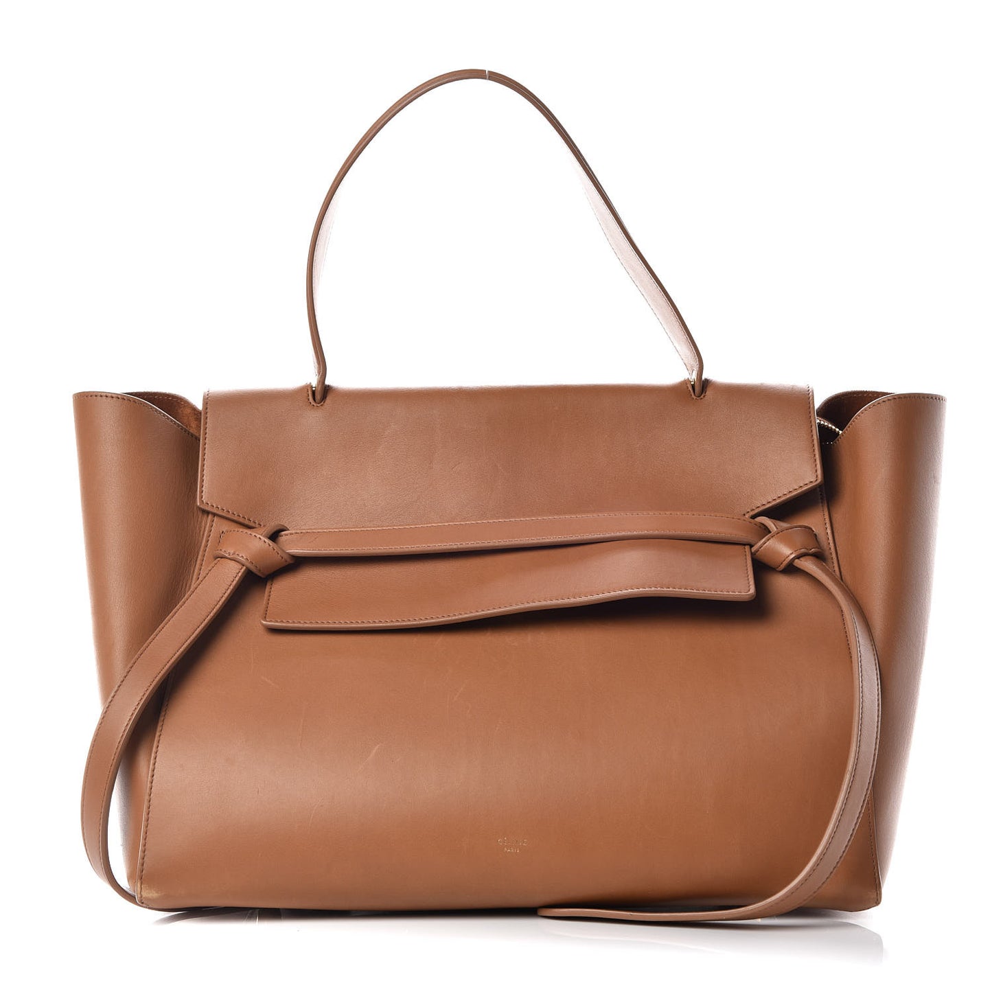 Natural Calfskin Large Belt Bag Tan