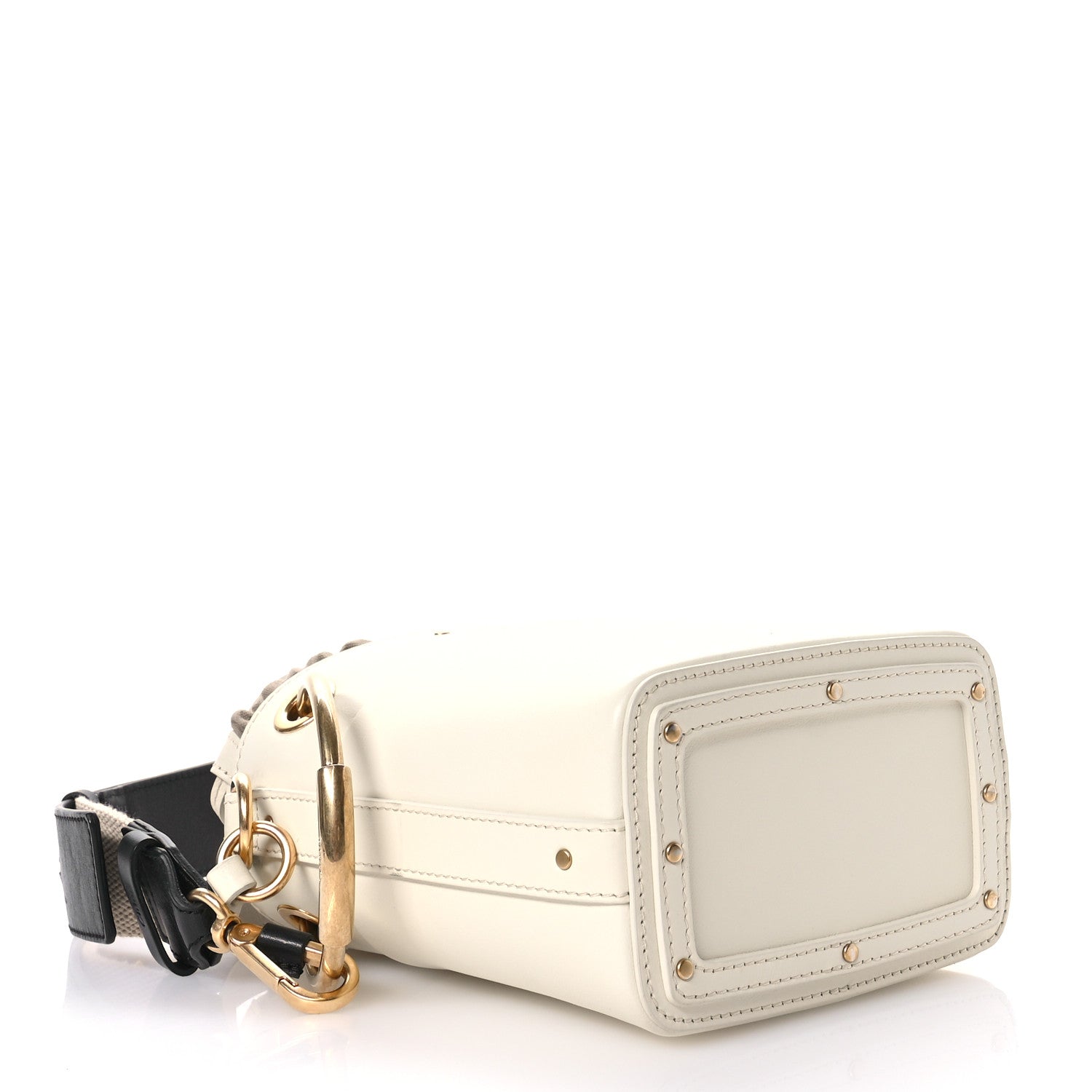 Chloe Smooth Calfskin Mini Roy Bucket Bag Natural White 4 of 10