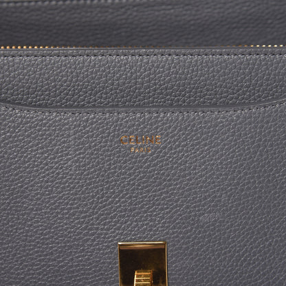 Celine Grained Calfskin Small 16 Top Handle Bag Medium Grey 6 of 9
