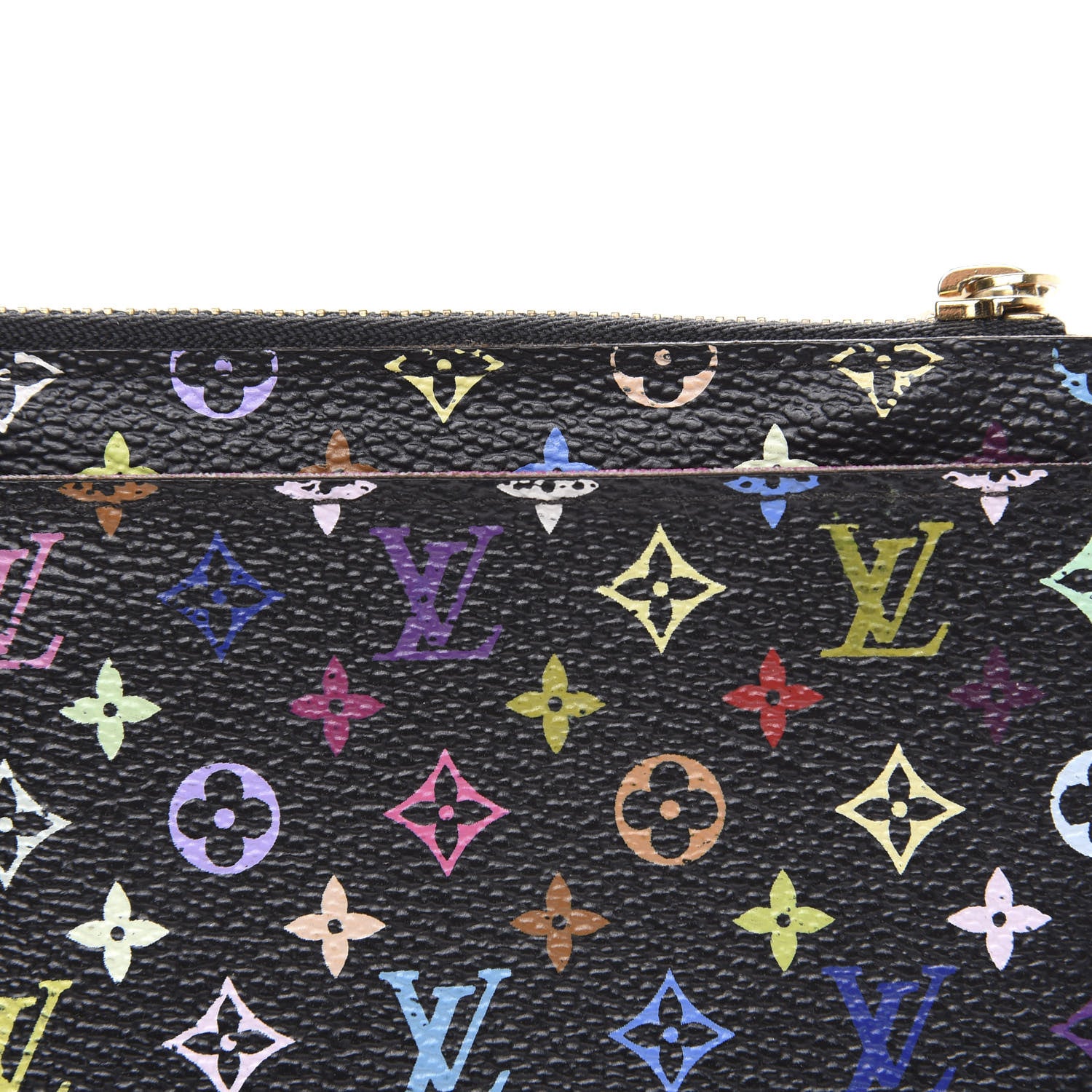 Louis Vuitton Monogram Multicolor Key Pouch Black Grenade 7 of 8