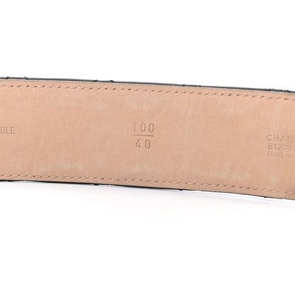 Chanel Lambskin Quilted CC Belt 100 40 Black 4 of 7