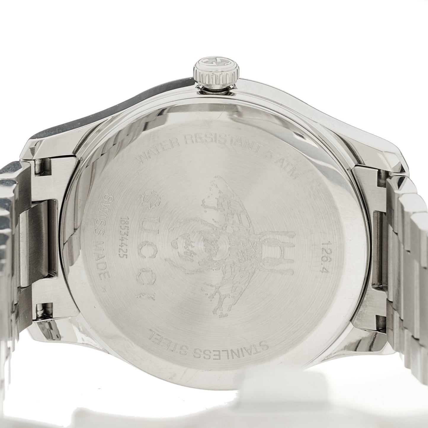 Stainless Steel 38mm G-Timeless Charm Quartz Watch Black