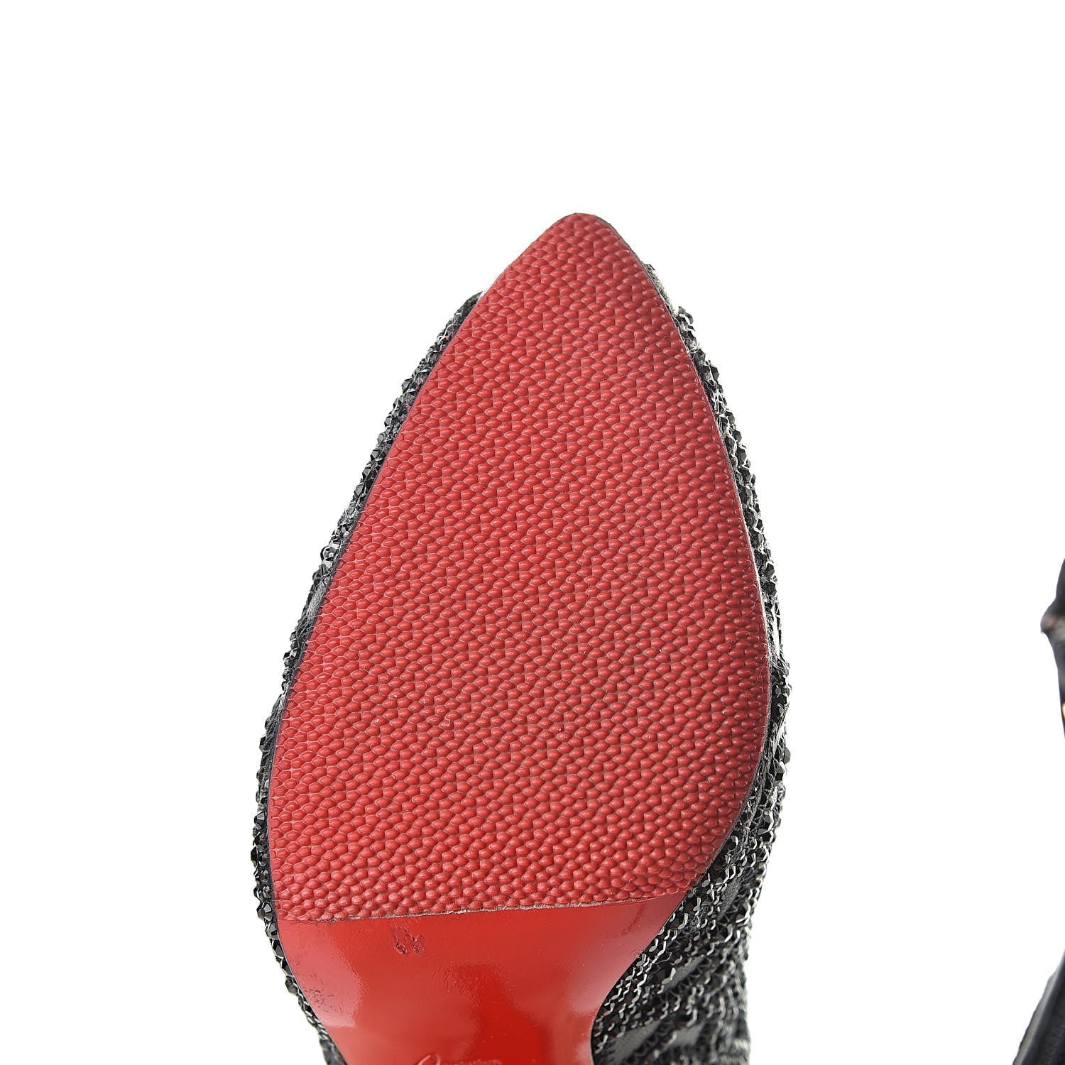 Christian Louboutin Calfskin Strass Rihanini 120 Booties 37 Black 9 of 11