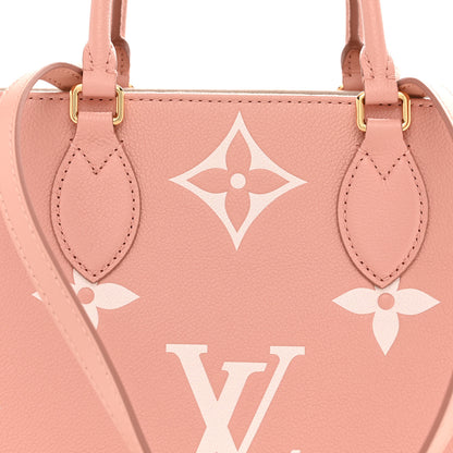 Louis Vuitton Empreinte Monogram Giant Onthego MM  Rose Trianon Creme 7 of 9