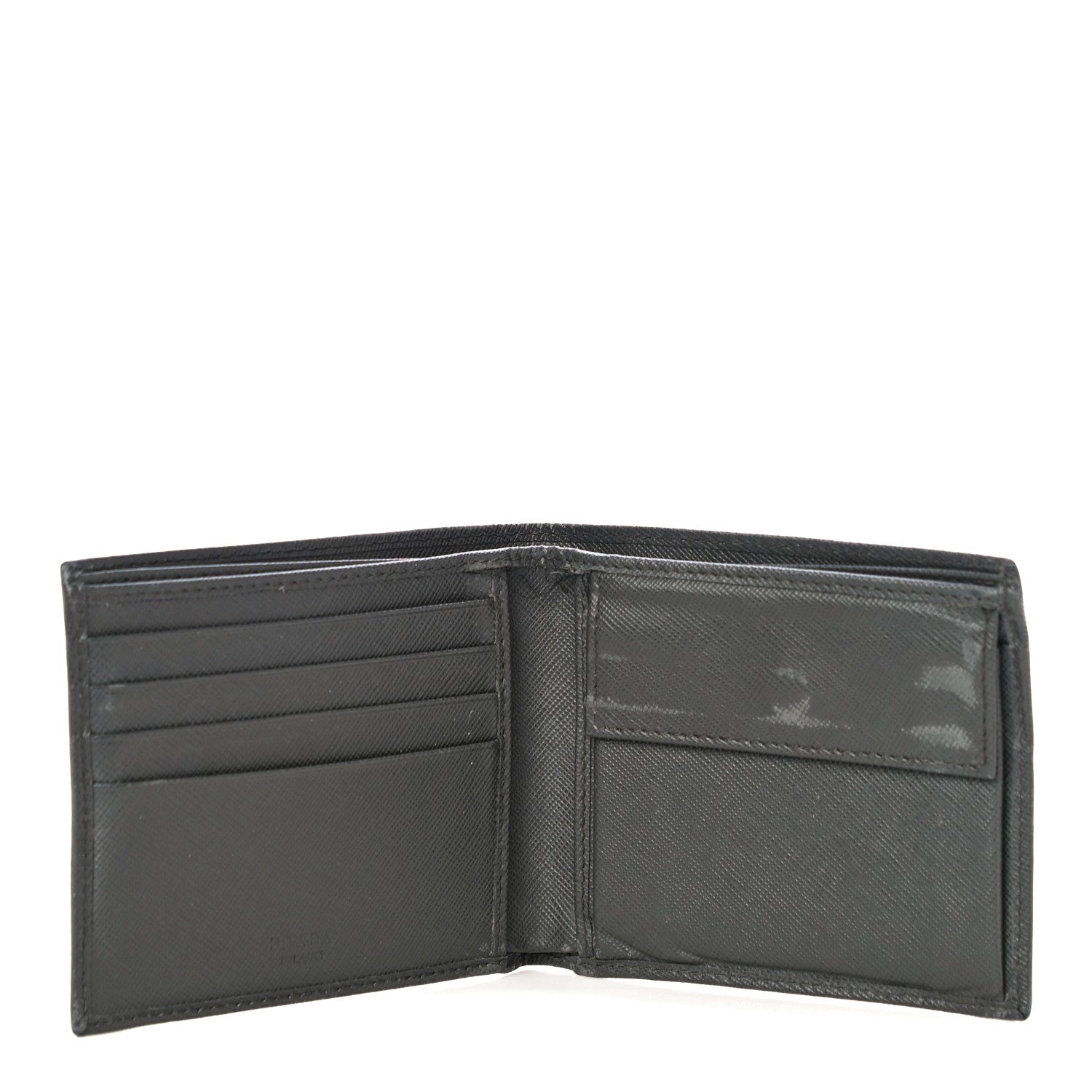 Prada Saffiano Bi-Fold Wallet Grafite 5 of 13