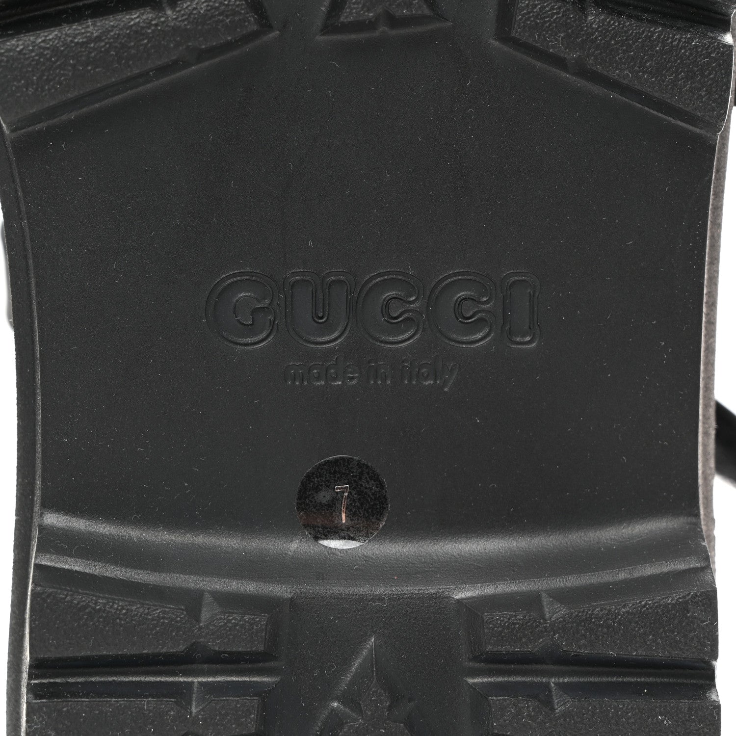 Gucci Rubber Honeycomb Mens Sandals 7 Black 8 of 8