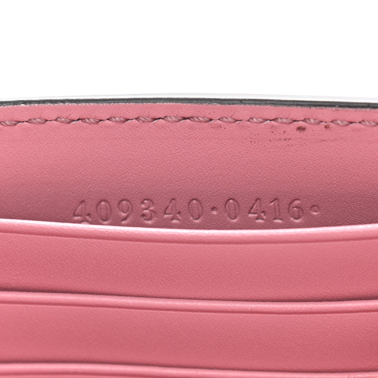 Gucci Guccissima Icon Chain Wallet Carmine Rose 7 of 12