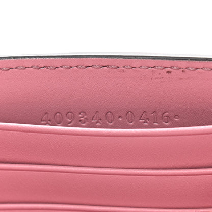 Gucci Guccissima Icon Chain Wallet Carmine Rose 7 of 12
