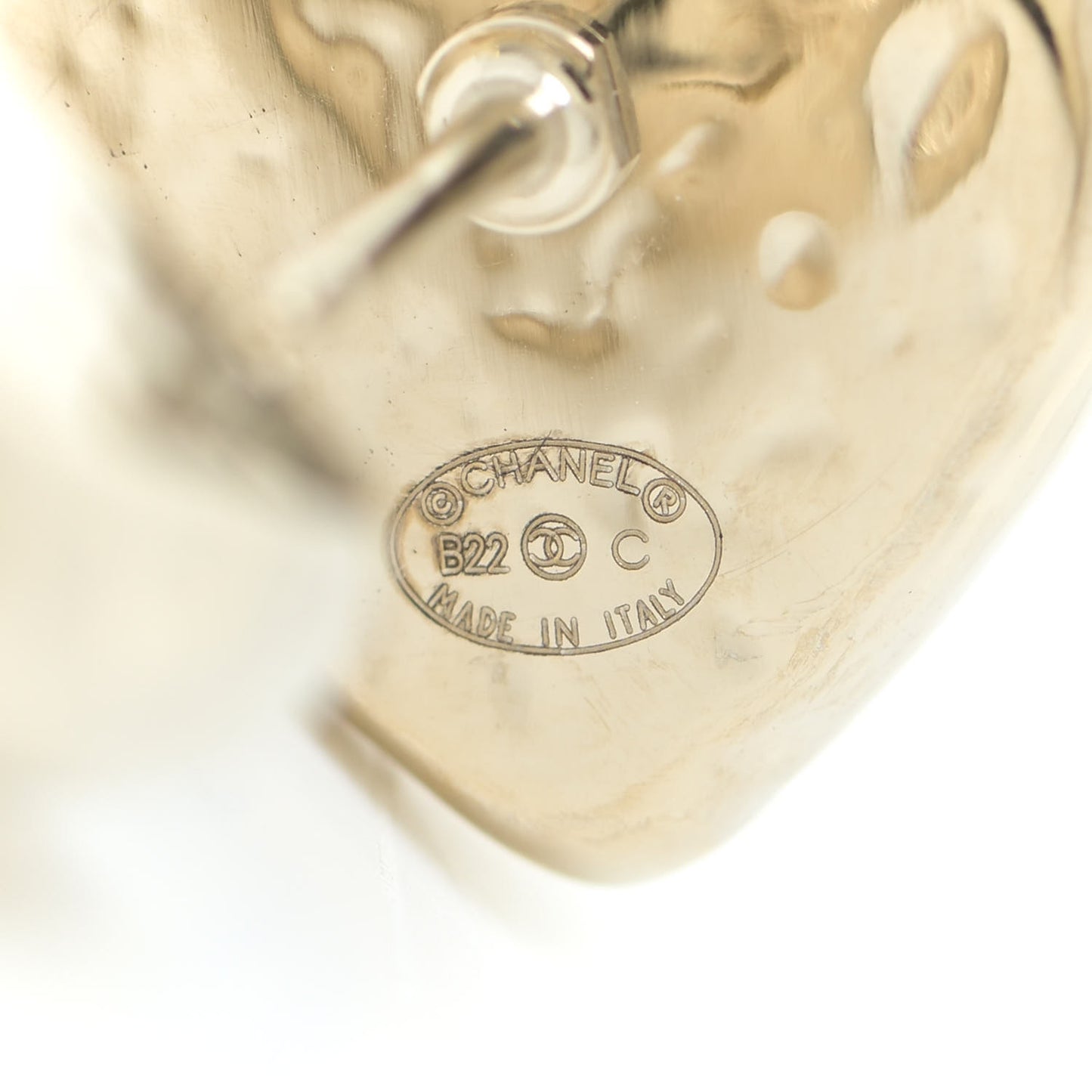 CC Heart Earrings Gold