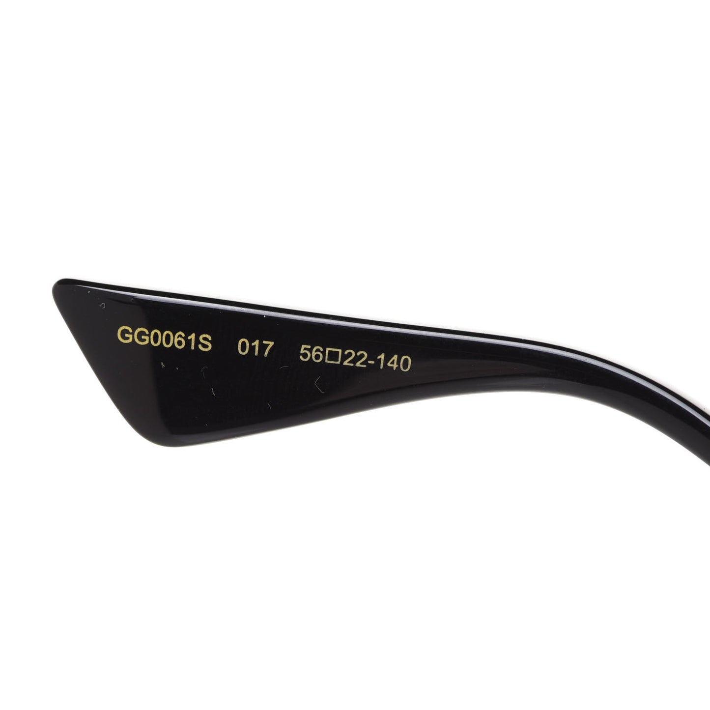 Round Frame Sunglasses GG0061S Gold Green