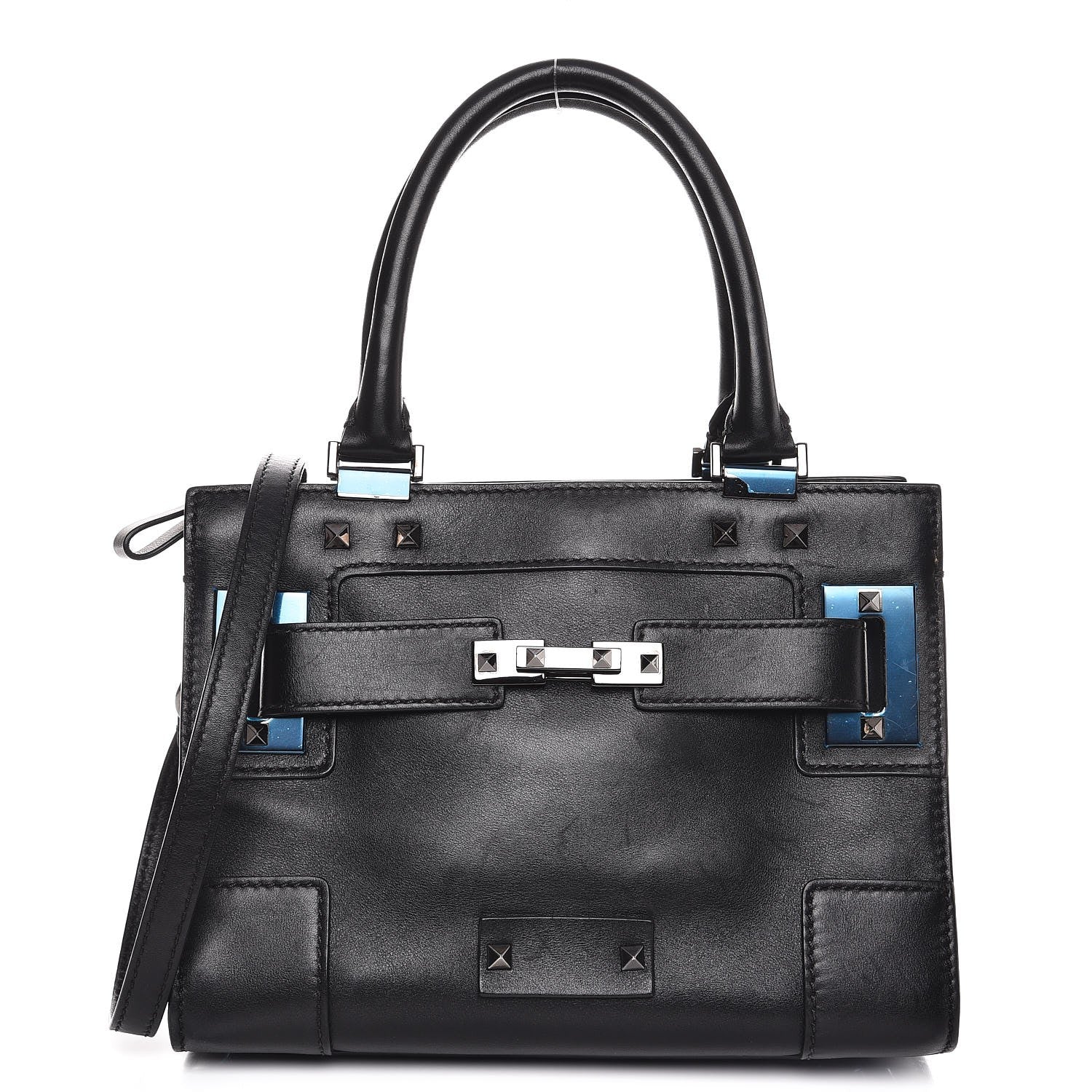 Valentino Garavani Vitello My Rockstud Tote Black 1 of 8
