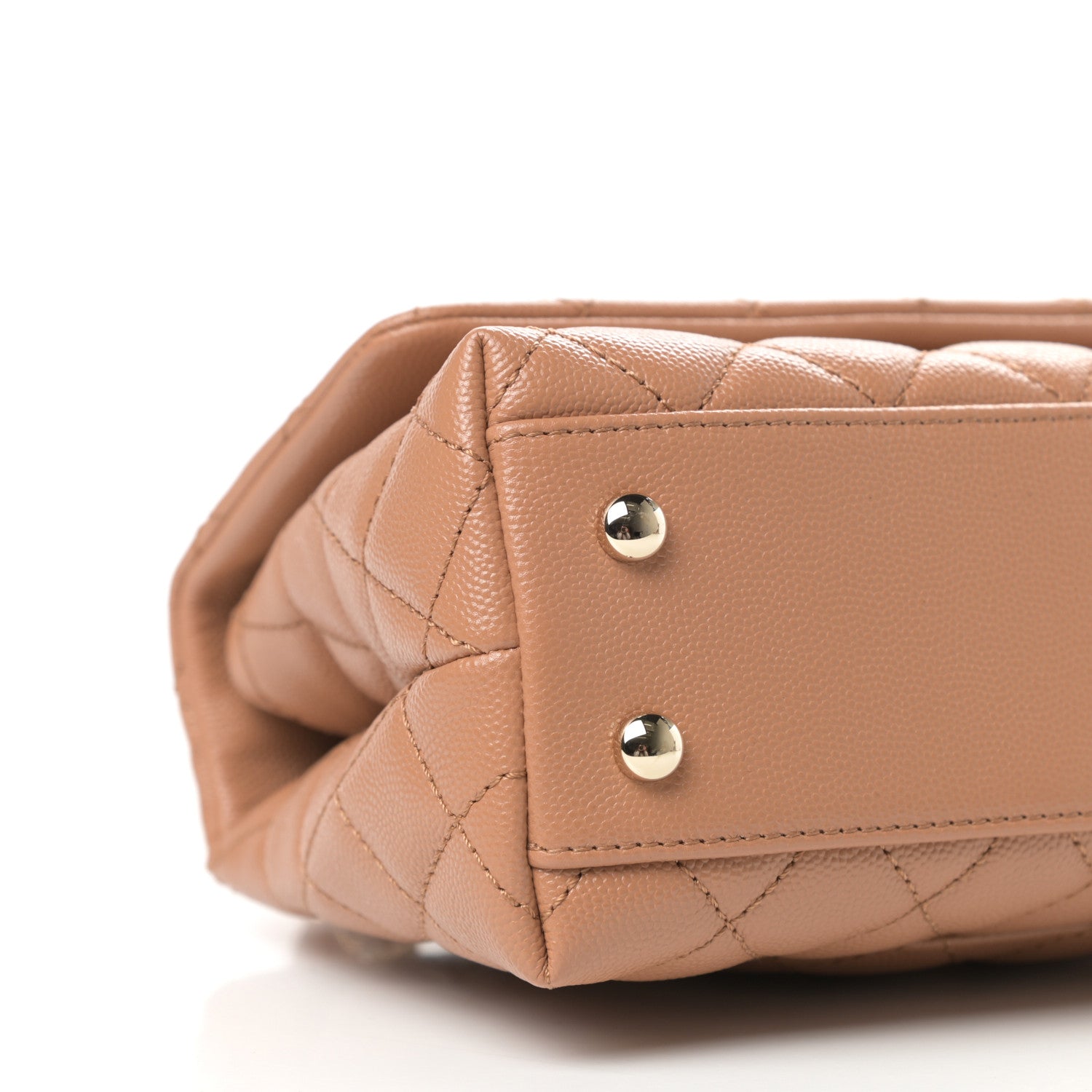 Chanel Caviar Quilted Mini Coco Handle Flap Brown 14 of 20