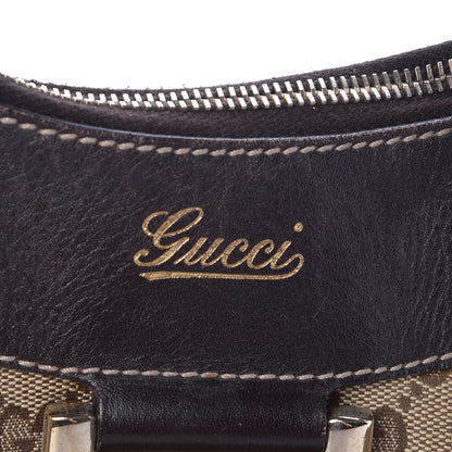 Gucci Monogram Large D Gold Hobo Dark Brown 6 of 23