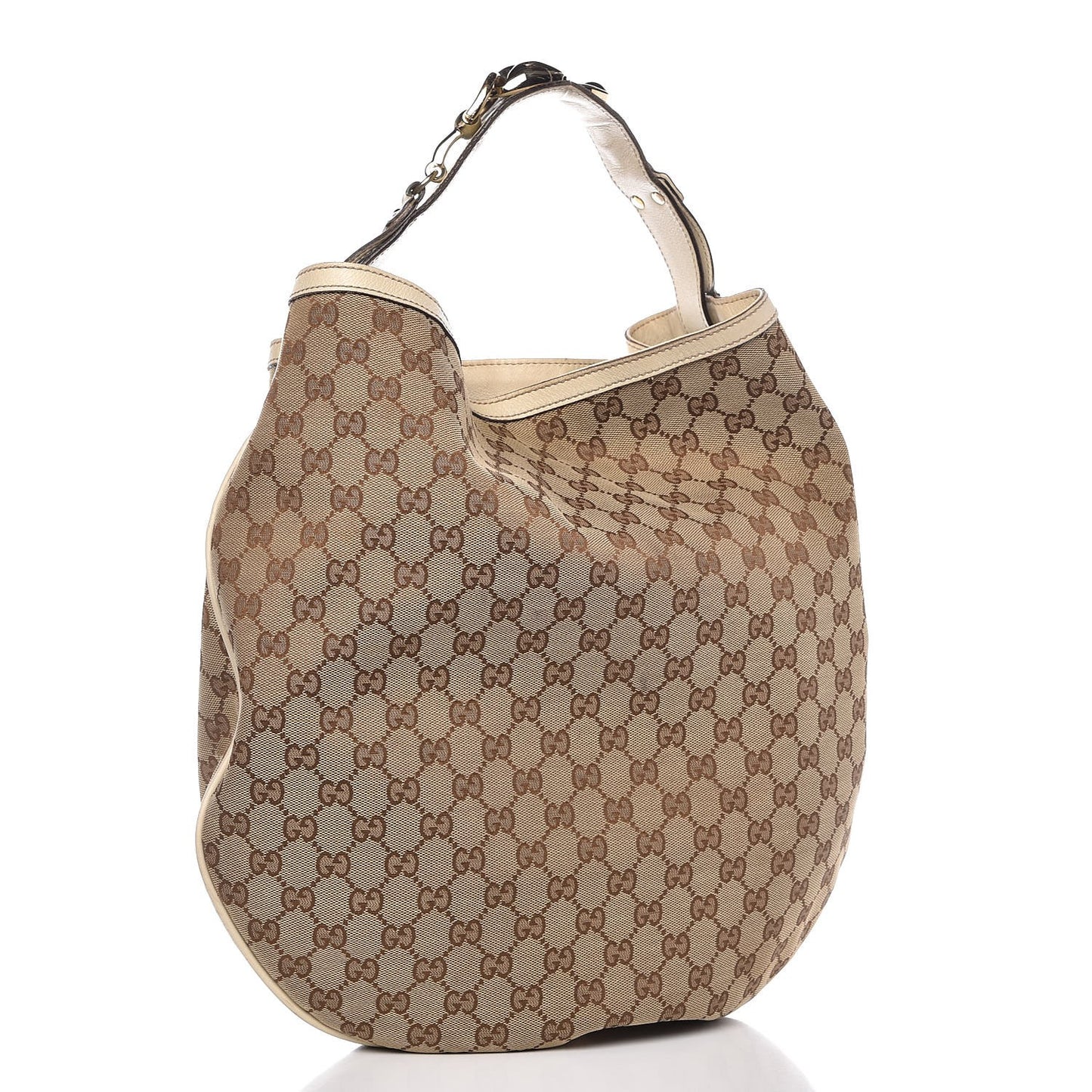 Monogram Large Wave Hobo Off White