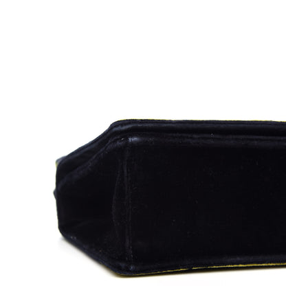 Prada Velluto Ricamo Cahier Shoulder Bag Black 7 of 10