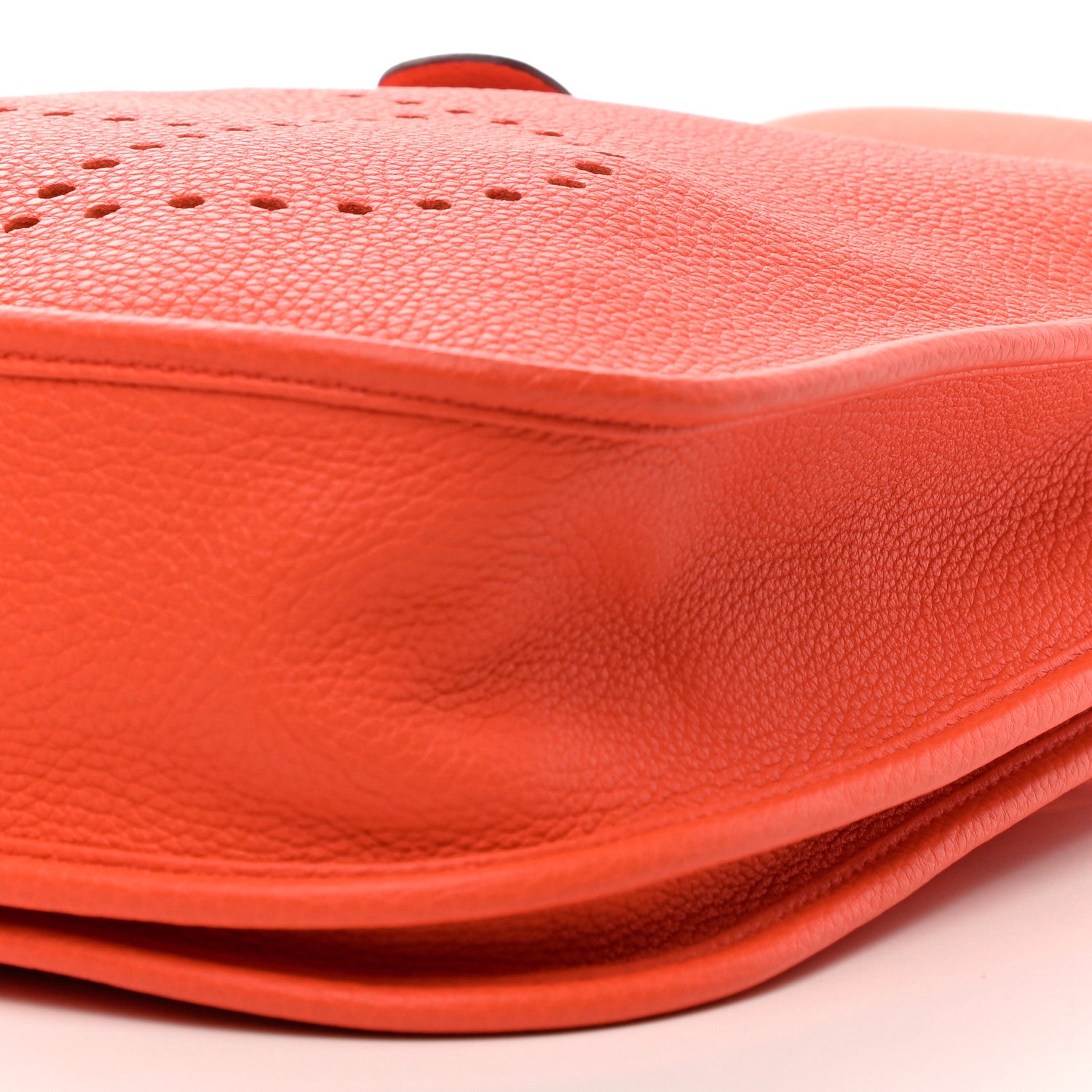 Hermes Taurillon Clemence Evelyne III PM Orange Poppy 8 of 10