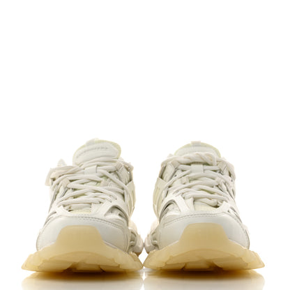 Balenciaga Mesh Nubuck Effect Fabric Glow in the Dark Womens Track Sneakers 39 White 2 of 9
