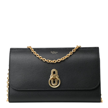 Mulberry Small Classic Grain Amberley Convertible Clutch Black 2 of 14