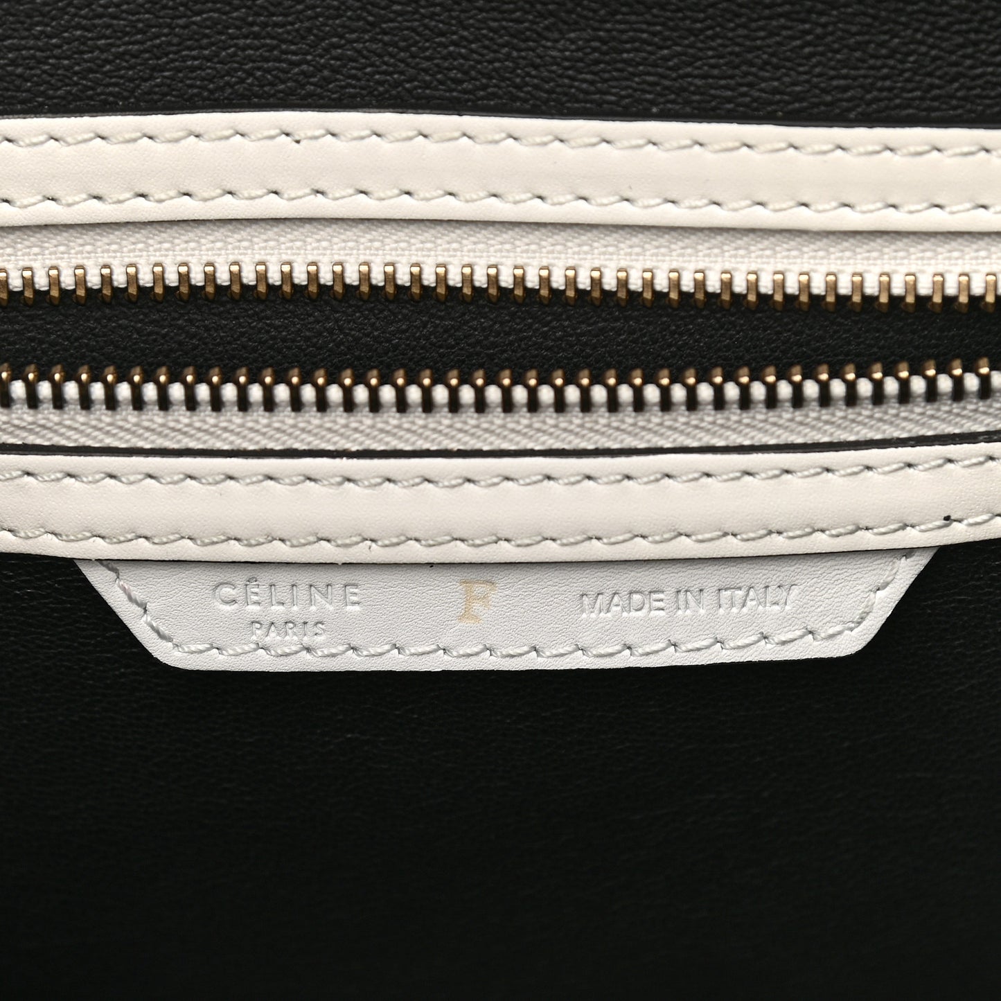 Satin Calfskin Mini Bi-Color Luggage White Black