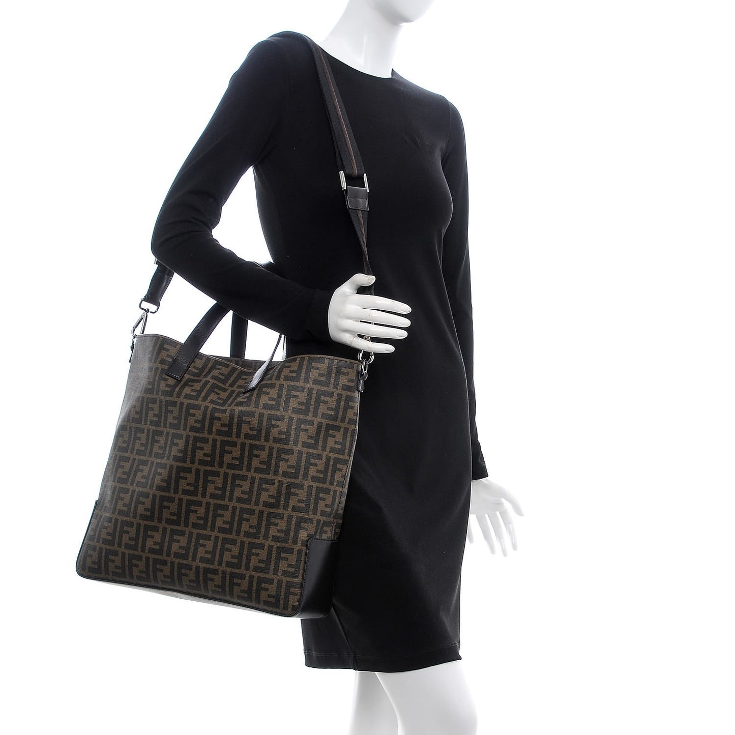 Zucca Top Handle Convertible Tote Tobacco