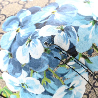 Gucci GG Supreme Monogram Blooms Medium Reversible Tote Beige Blue Navy 17 of 20