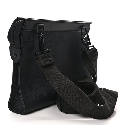 Louis Vuitton Calfskin Aerogram Messenger Black 3 of 8