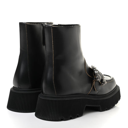Gucci Cordovan Lux Dionysus Hunder Boots 39.5 Black 4 of 8