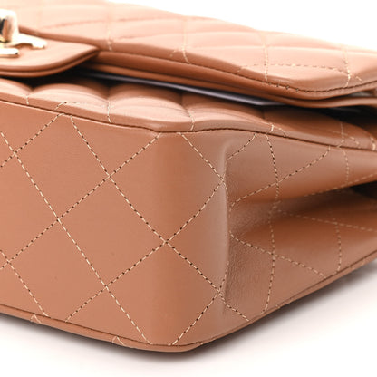Chanel Lambskin Quilted Small Double Flap Brown 10 of 11
