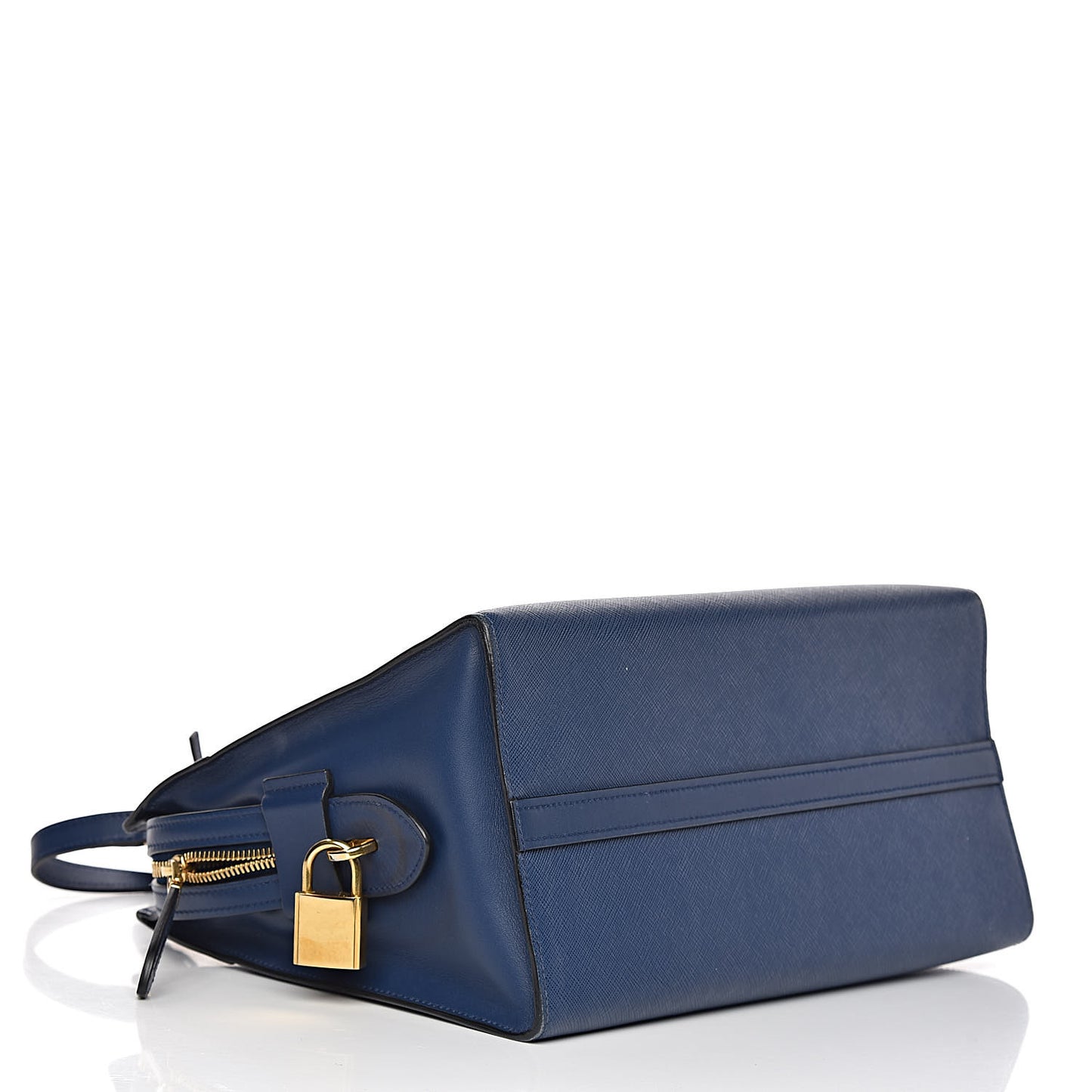 Saffiano City Calfskin Medium Esplanade Bleuette