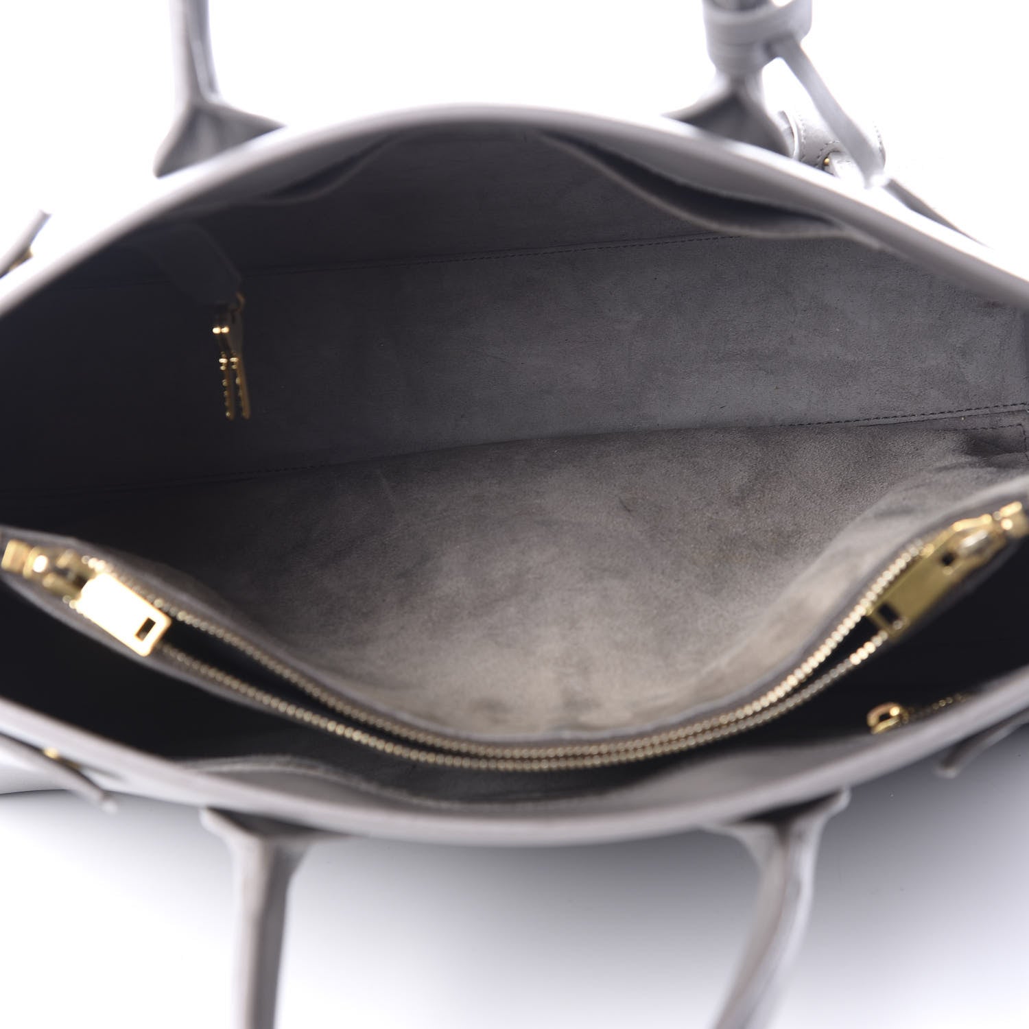 Saint Laurent Calfskin Large Sac De Jour Carryall Grey 5 of 14
