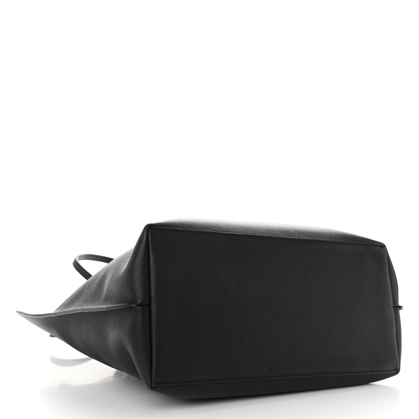 Calfskin Lockme Go Tote Black