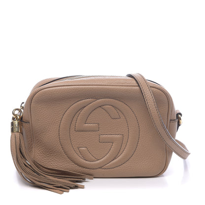 Gucci Pebbled Calfskin Small Soho Disco Bag Rose Beige 1 of 12