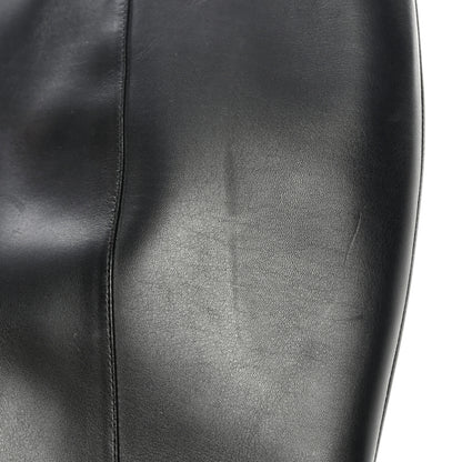 Louis Vuitton Calfskin Belted High Boots 36.5 Black 9 of 18