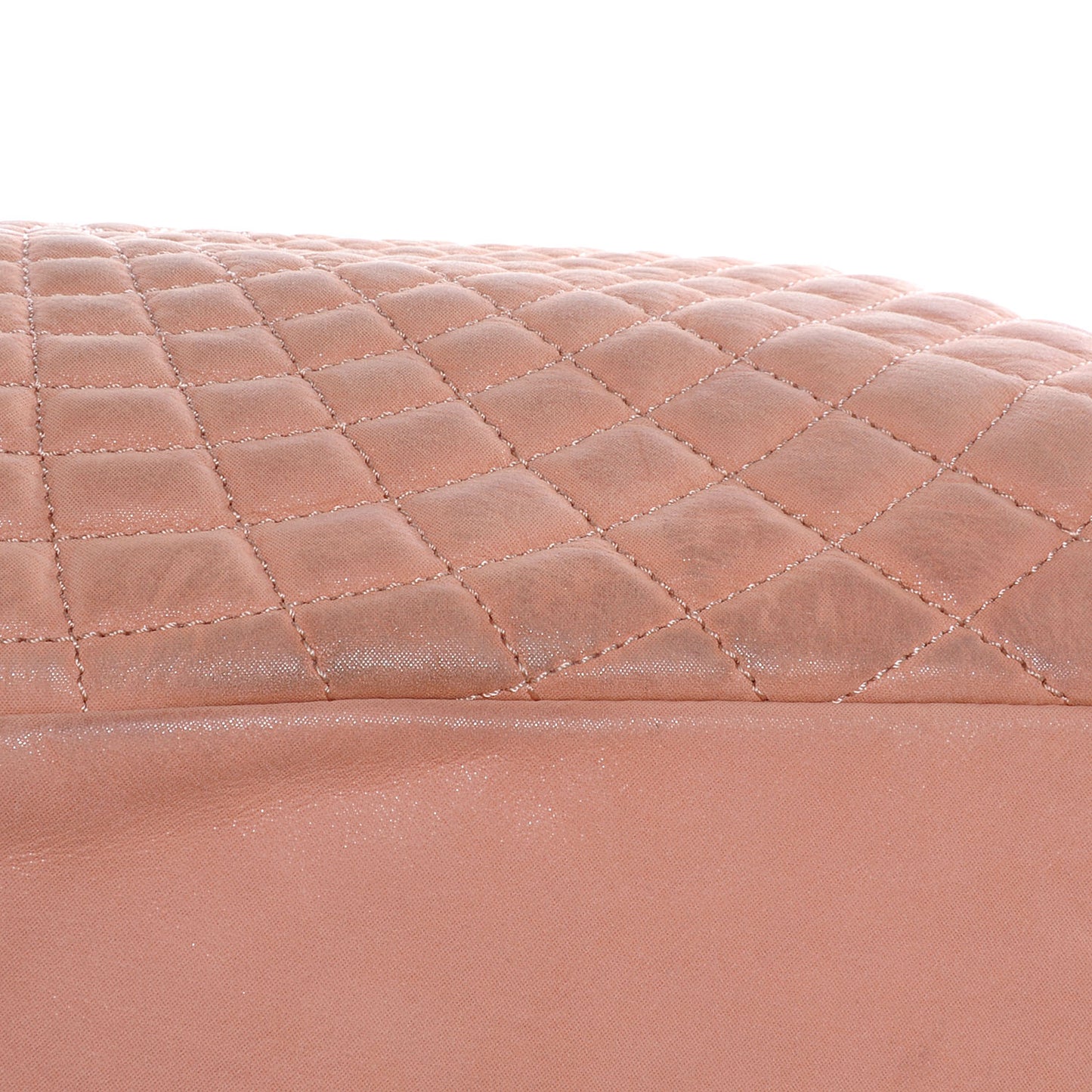 Iridescent Calfskin Large Sea Hit Tote Pink