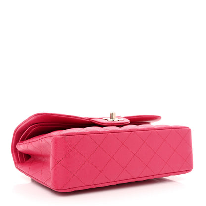 Chanel Caviar Quilted Small Double Flap Fuchsia 4 of 10