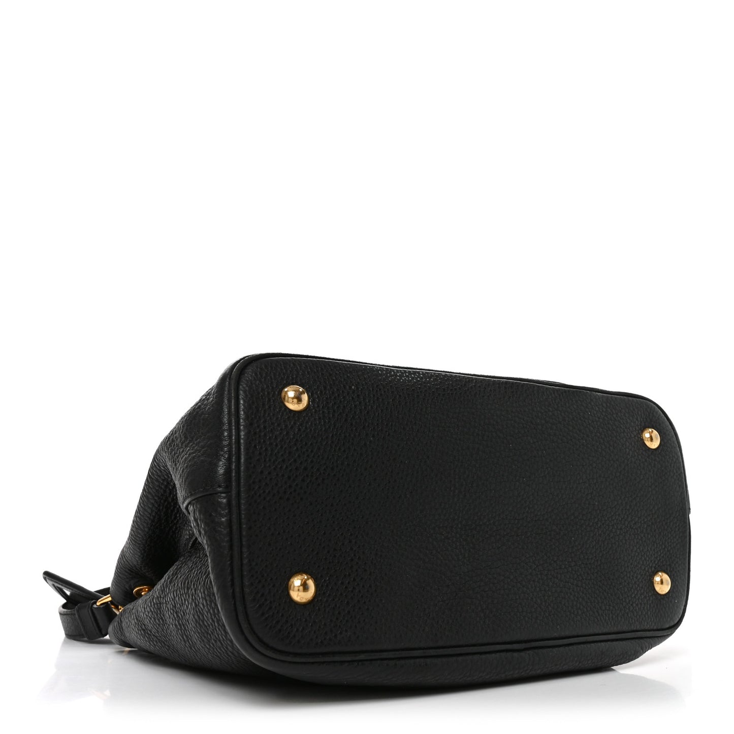 Vitello Phenix Top Handle Bag Black