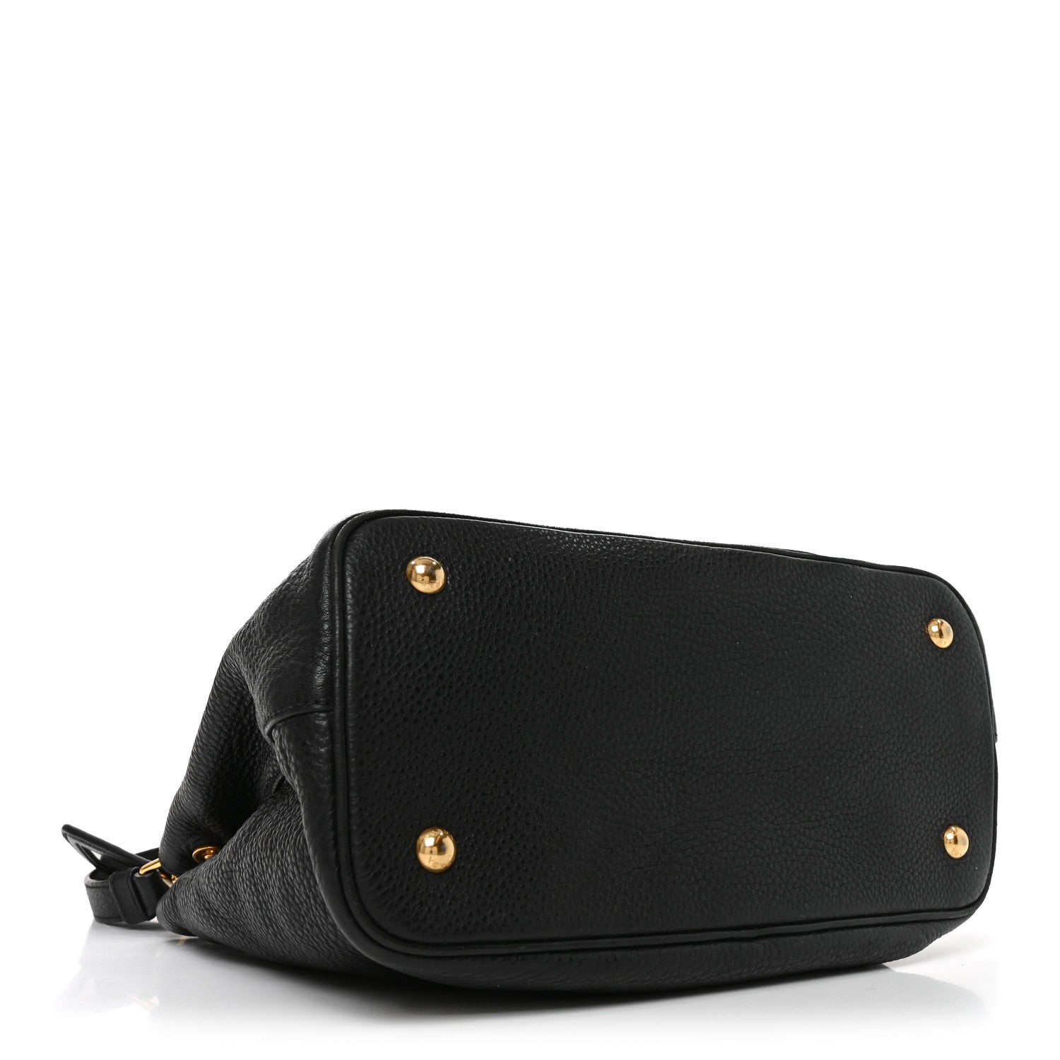 Prada Vitello Phenix Top Handle Bag Black 4 of 9
