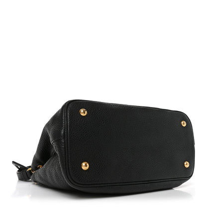 Prada Vitello Phenix Top Handle Bag Black 4 of 9