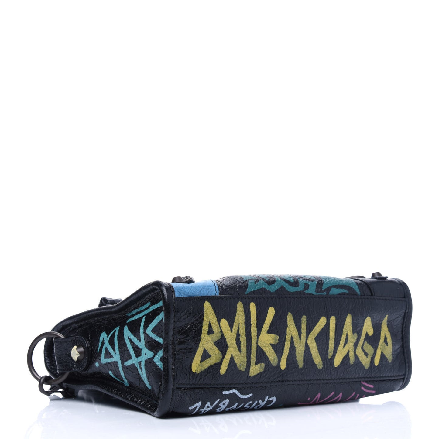 Agneau Arena Graffiti All Over Classic Hardware Mini City Black Multicolor