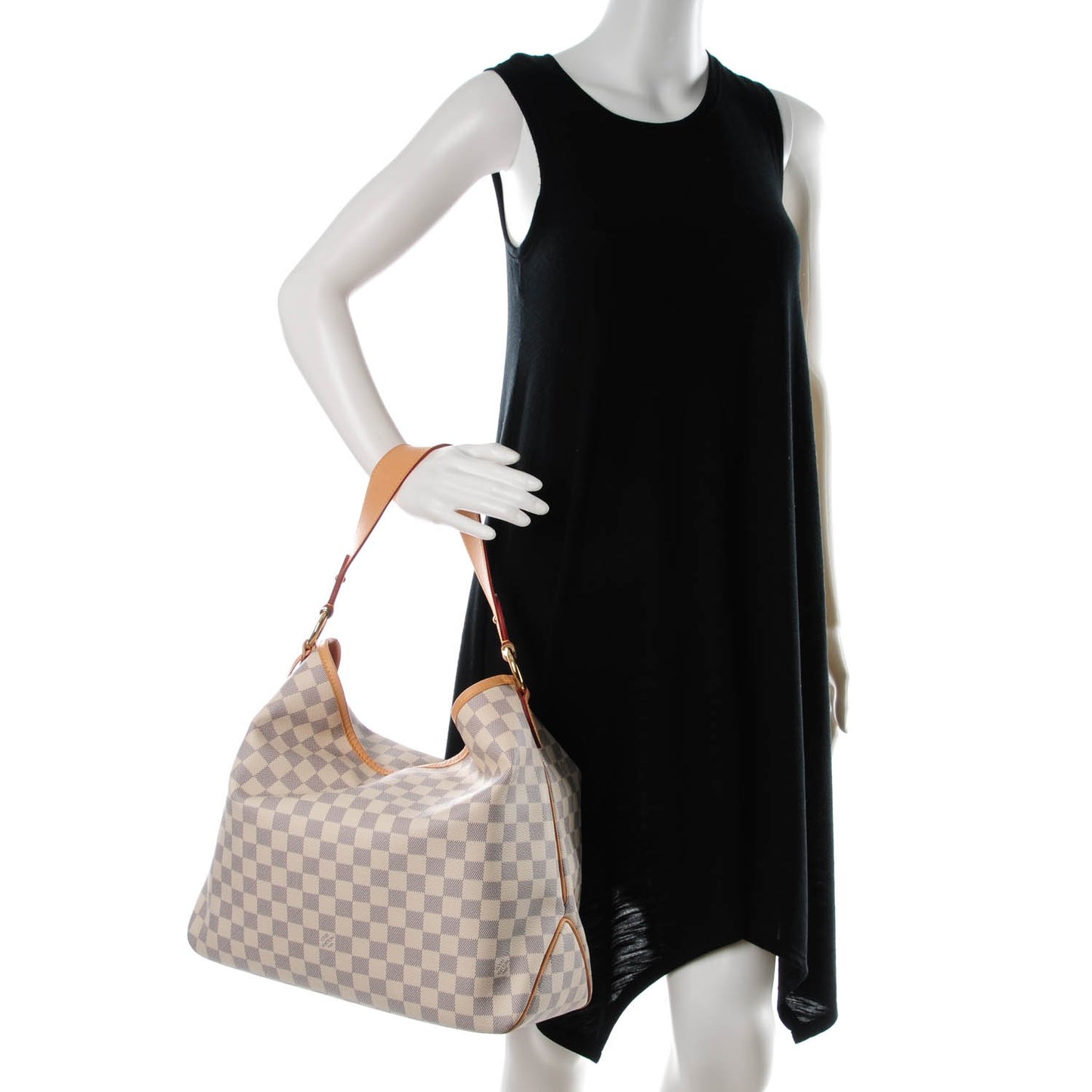 Damier Azur Delightful MM Rose Ballerine