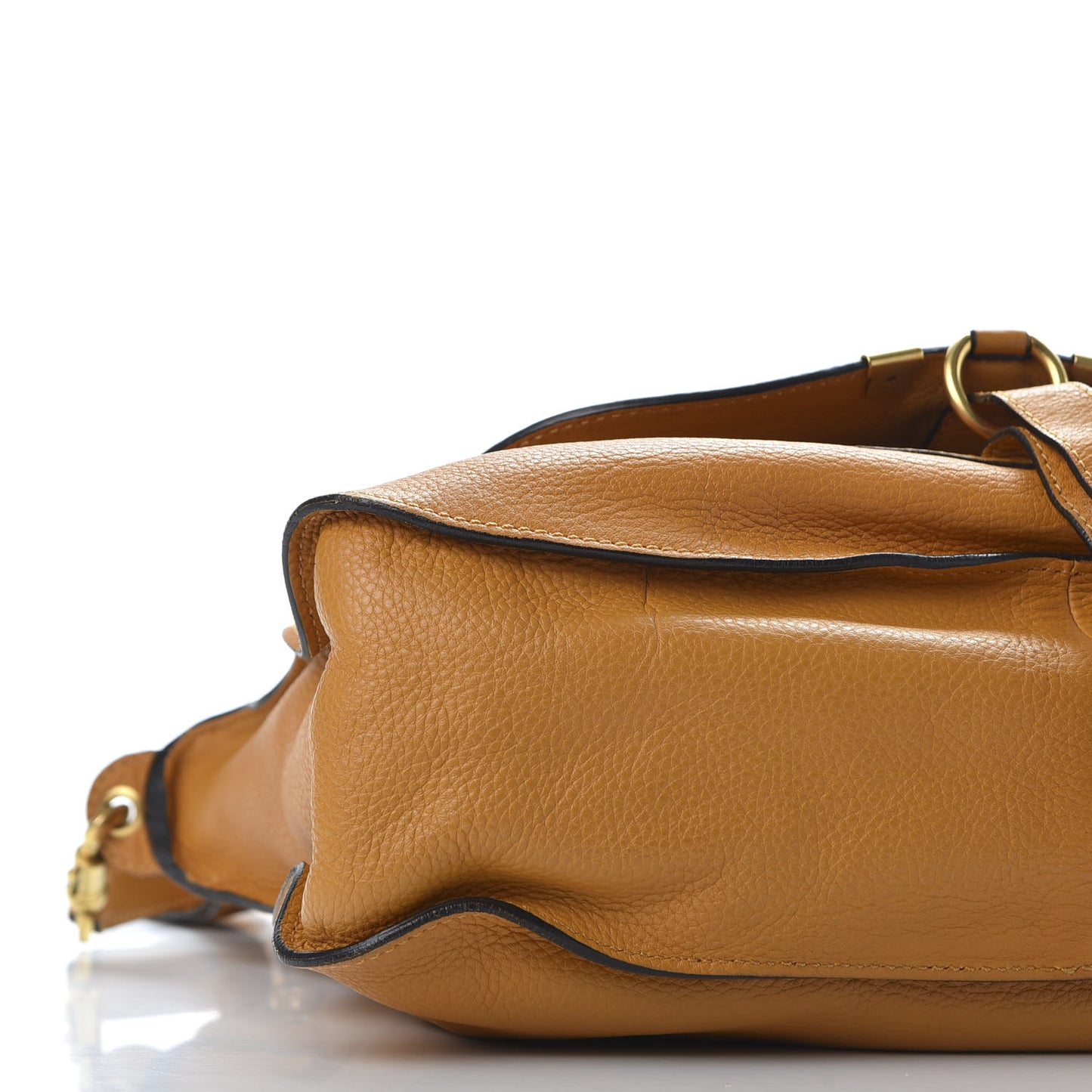 Calfskin Medium Marcie Satchel Brown Sugar