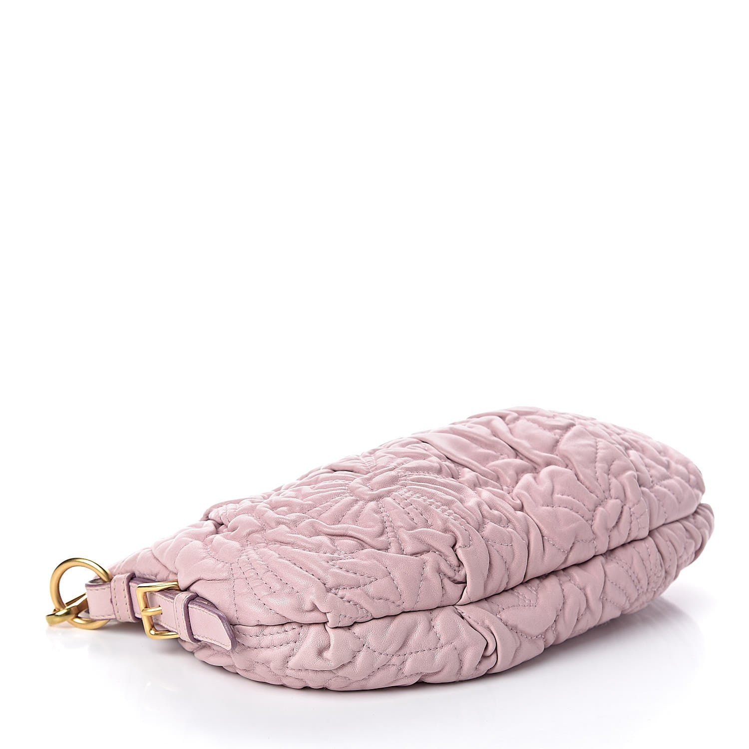 Prada Nappa Stitches Shoulder Bag Petalo 4 of 9