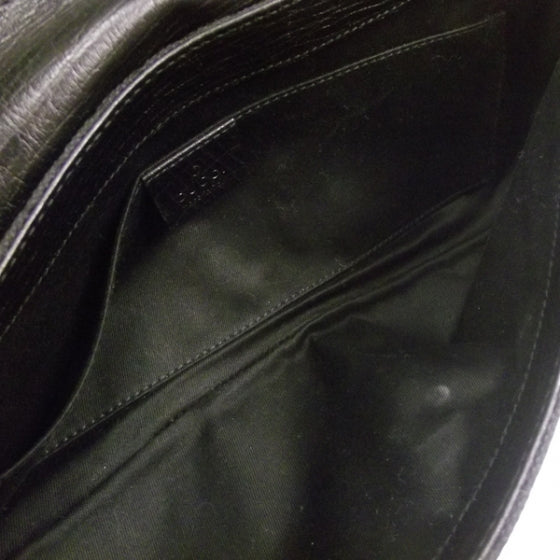 Monogram Horsebit Clutch Black