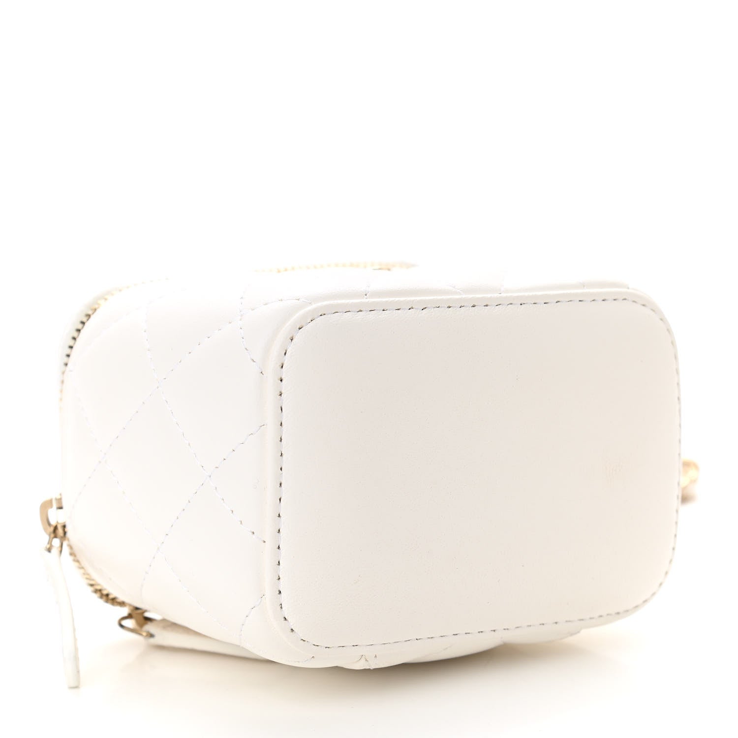 Chanel Lambskin Quilted My Chanel Lady Vanity Case With Chain White 4 of 10