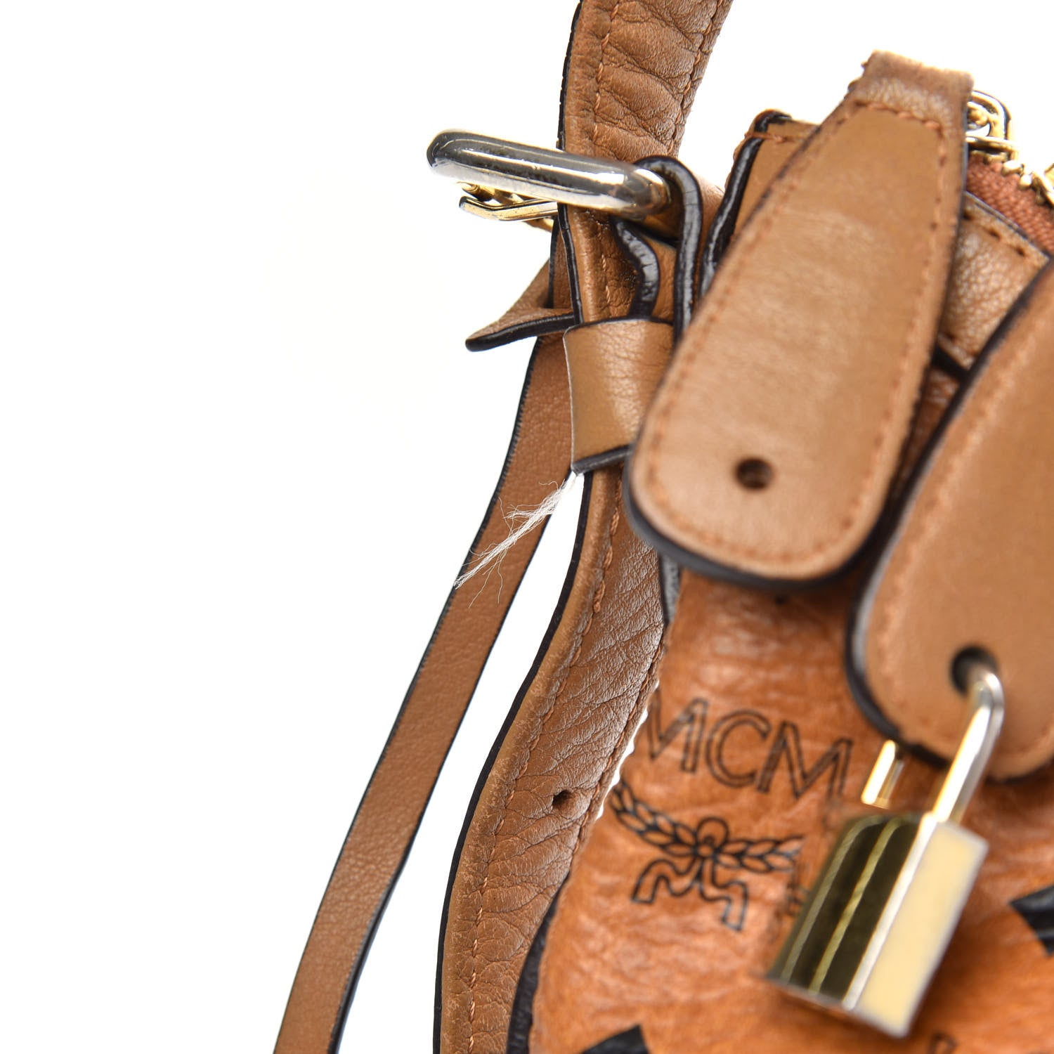 MCM Visetos Hobo Cognac 12 of 14
