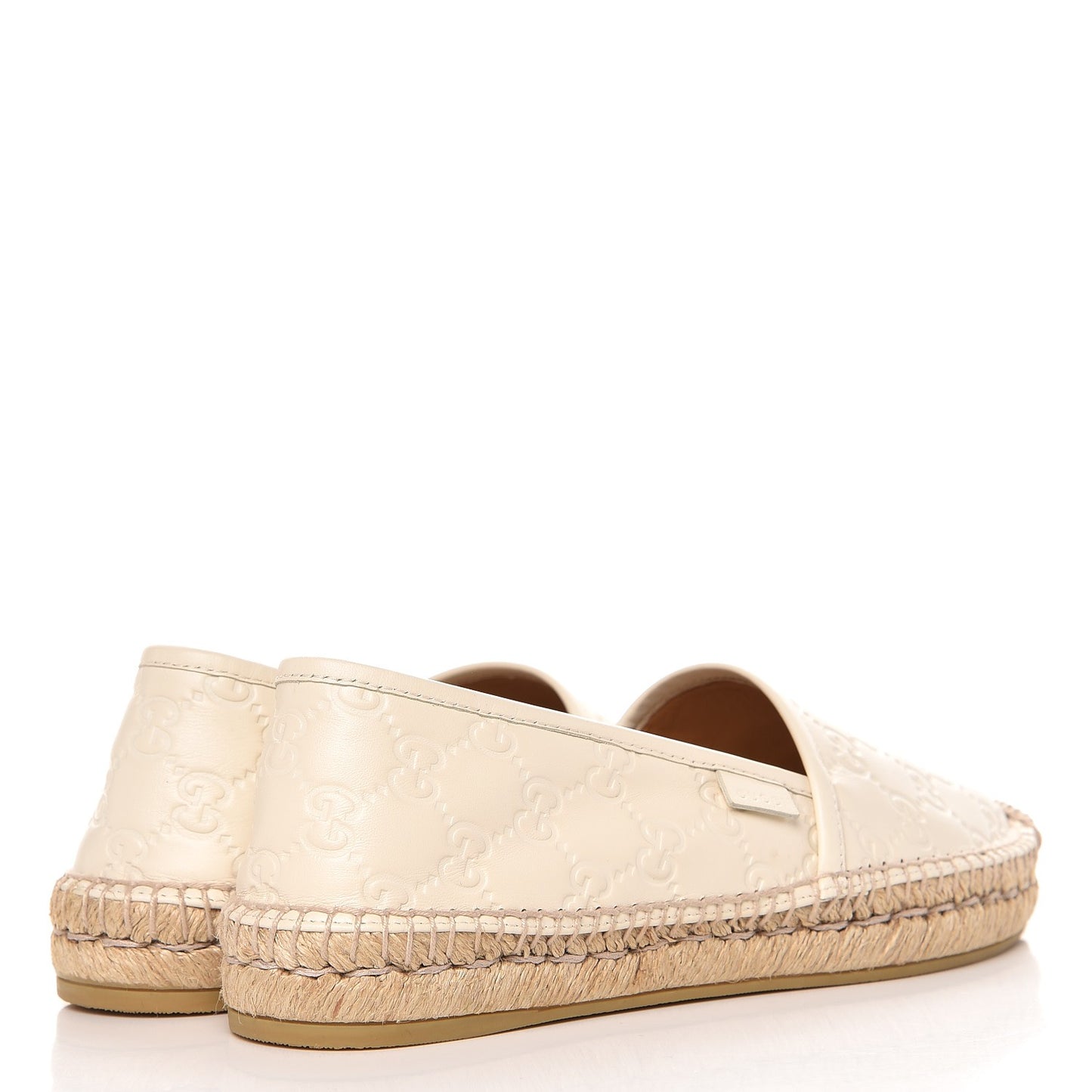 Guccissima Signature Espadrilles 38 Mystic White