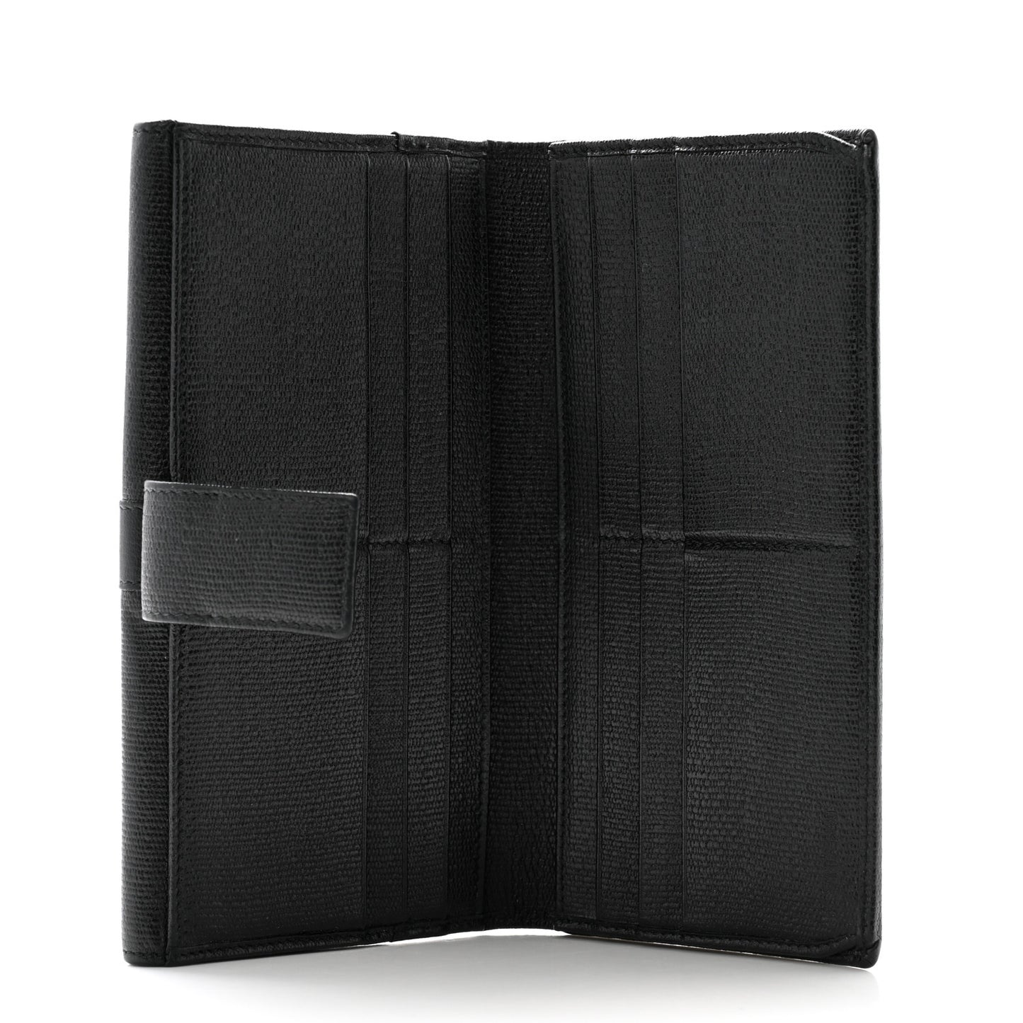 Textured Calfskin Y Ligne Clutch Black