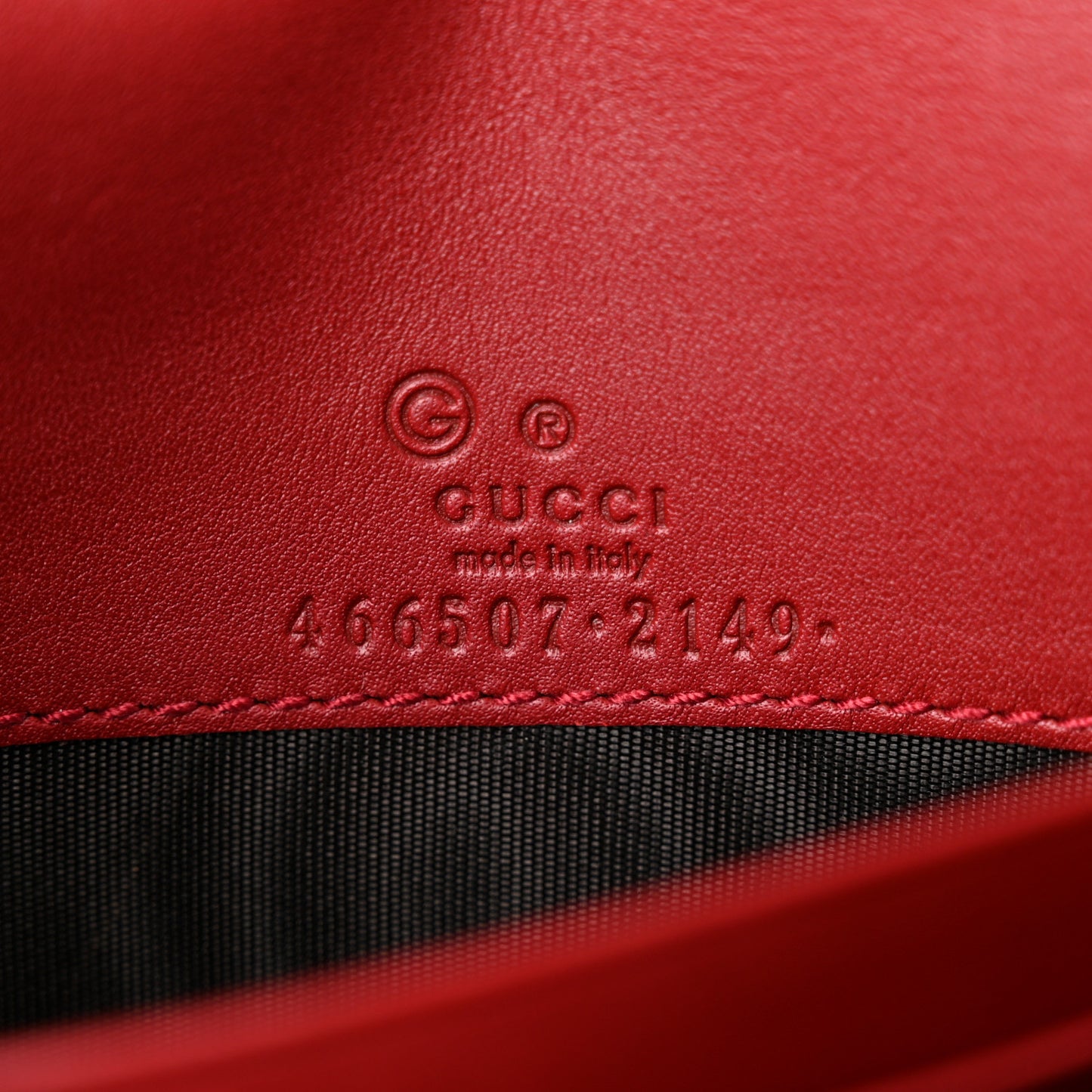 Microguccissima Crossbody Wallet Red