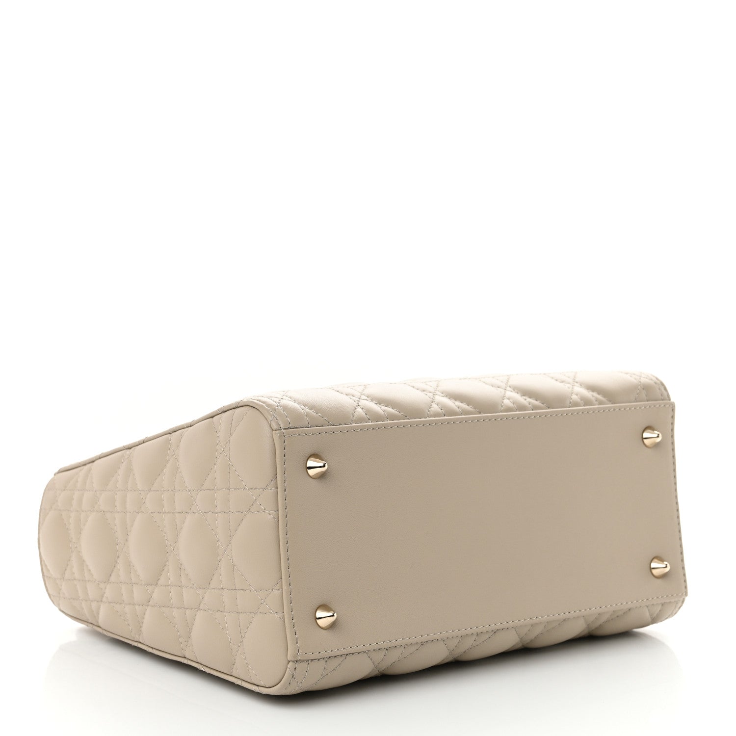 Christian Dior Lambskin Cannage Medium Lady Dior Sand 4 of 10
