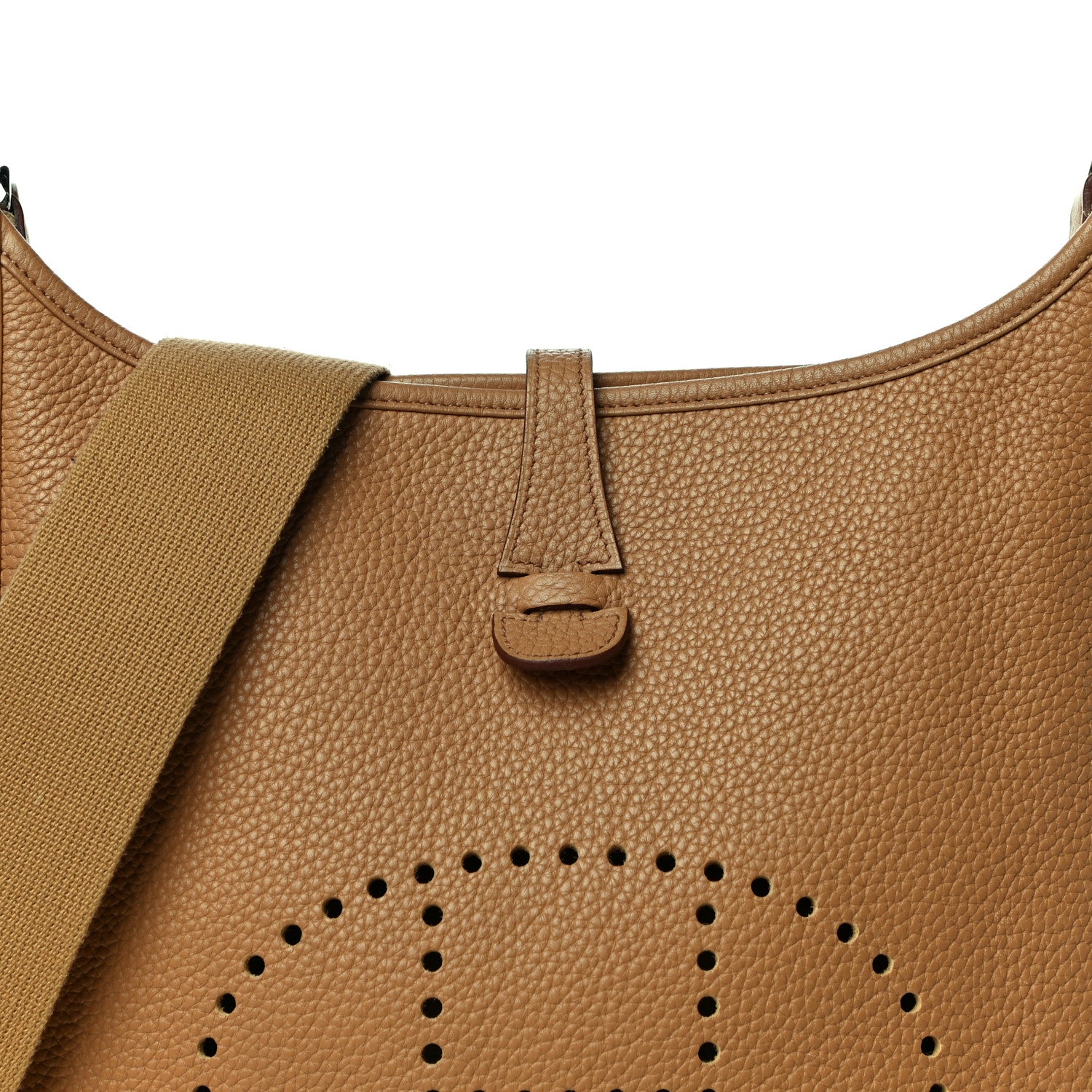 Hermes Taurillon Clemence Evelyne III PM Biscuit 6 of 8